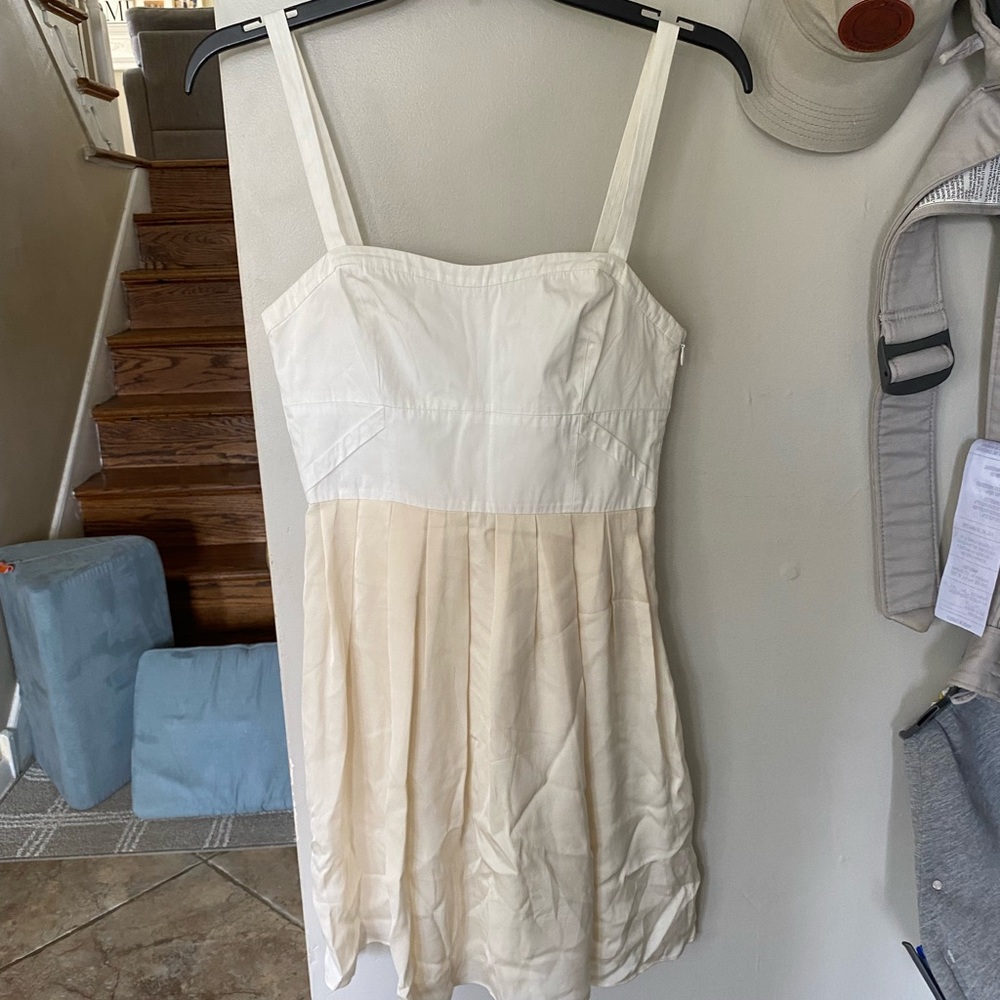 Theory off white dress